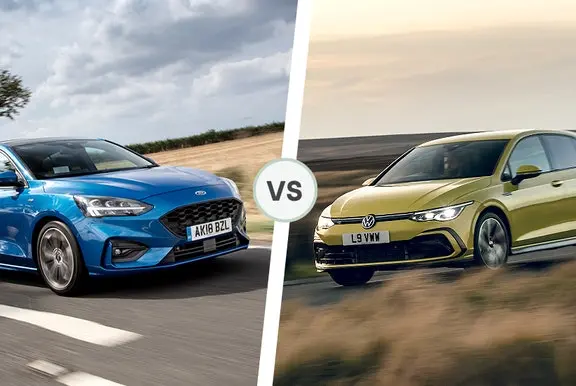 Ford Focus vs Volkswagen Golf driving