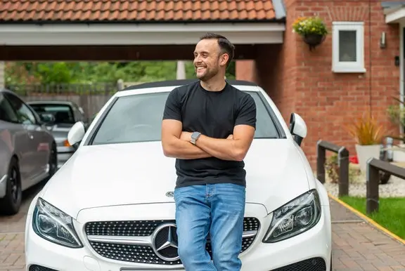 Cazoo Customer Luke form Essex & his Mercedes-Benz C-Class Cabriolet