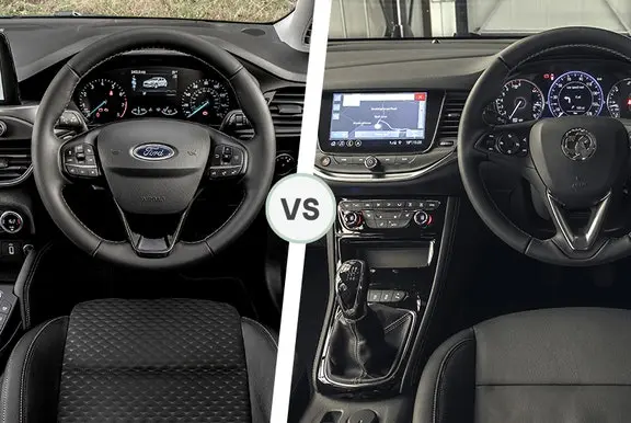 Ford Focus and Vauxhall Astra interior comparison