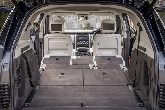 Boot interior with seats folded down