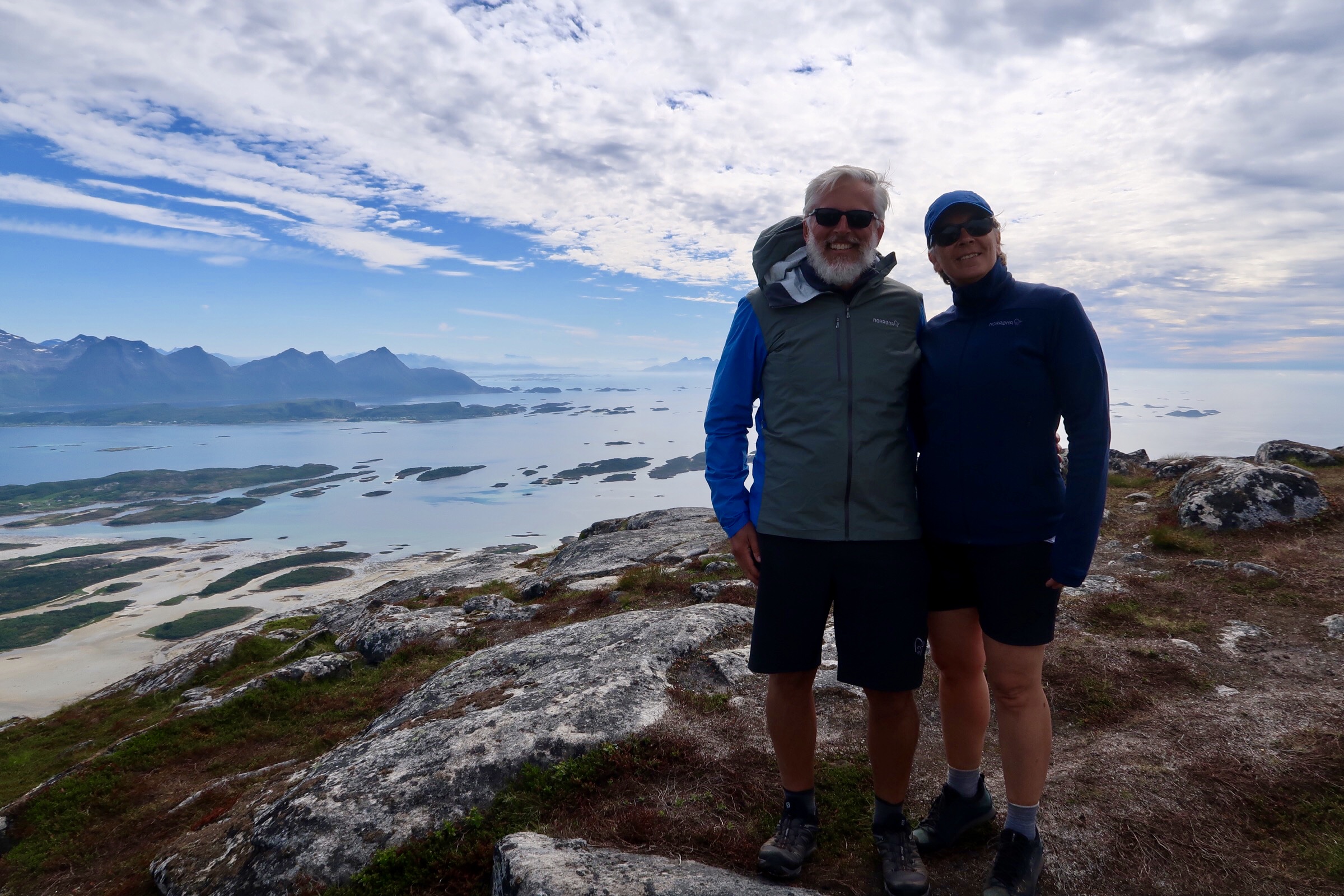 Lofoten Islands, travellers Sheila and Al