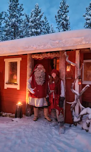 Santa in Aurora Village