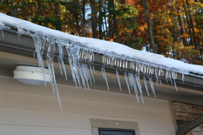 Icicles on Gutter