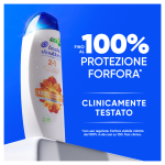 Shampoo 2 in 1 Anticaduta - fino al 100% protezione forfora - clinicamente testato.
