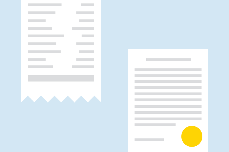 Receipts and valuations can be accepted as proof of ownership.