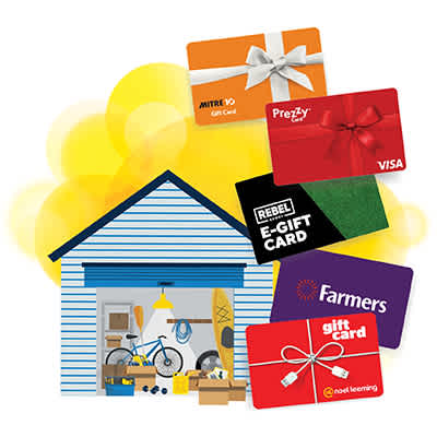 Gift cards and garage