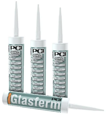 Drei Kartuschen PCI Glasferm, Dichtstoff für Glasbau.