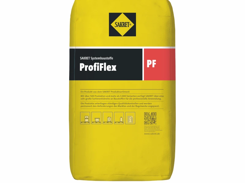 freigestellter gelber Sack mit Profiflex