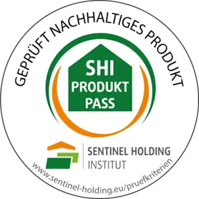 Geprüft nachhaltiges Produkt Sentinel Holding Institut Logo