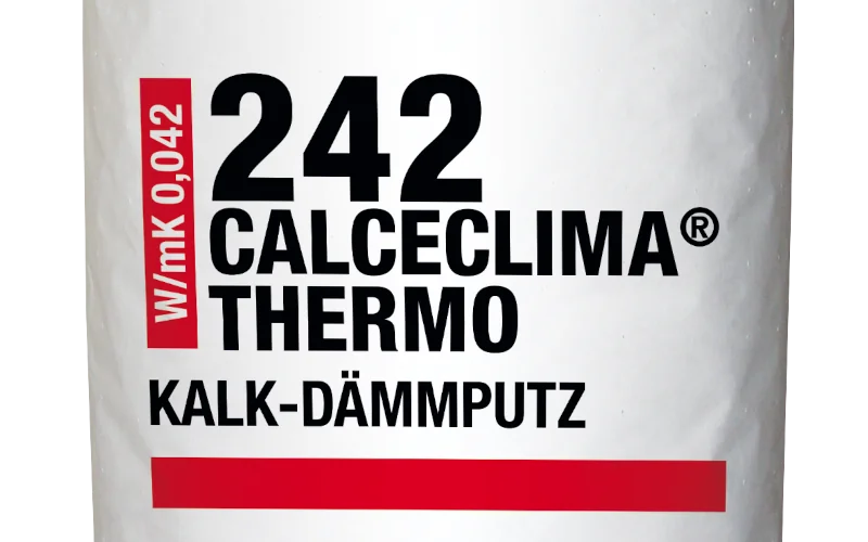 Ausschnitt von Sack 242 Calceclima Thermo Kalk-Dämmputz