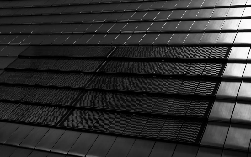 Dachpfannen von Braas in schwarz