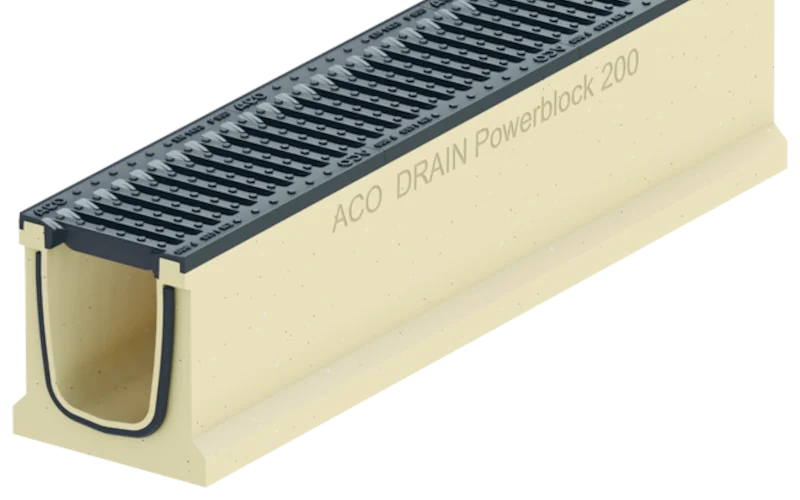 Bauteil Aco Drain Monoblock mit eingegossenem Gussrost
