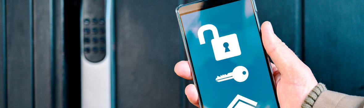 App zur Sicherheitstechnik an Haustür