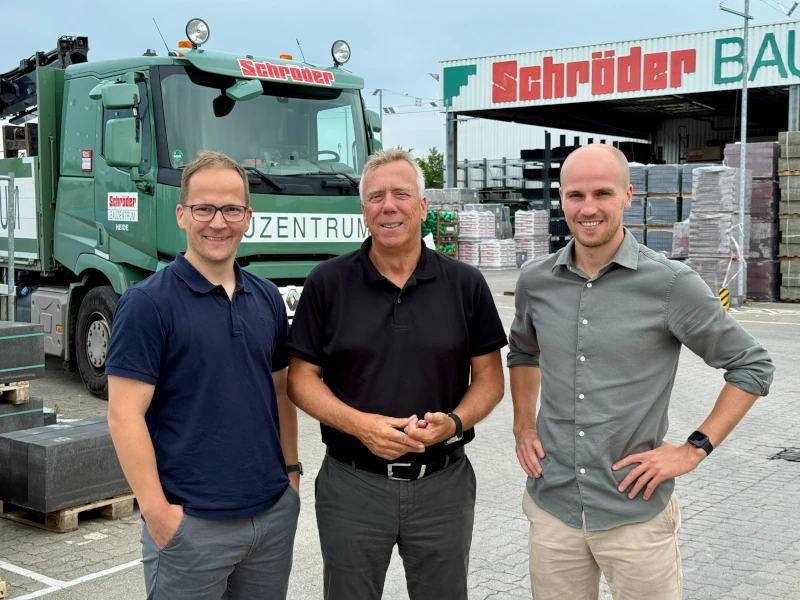 Führungskräfte aus den eigenen Reihen - Hannes Jensen - GF Vertrieb, Frank Schröder - GF und Inhaber, Steffen Neelsen - Logistikleitung