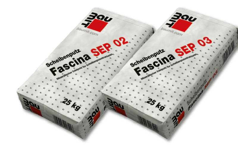 baumit Scheibenputz Fascina SEP 02 und 03