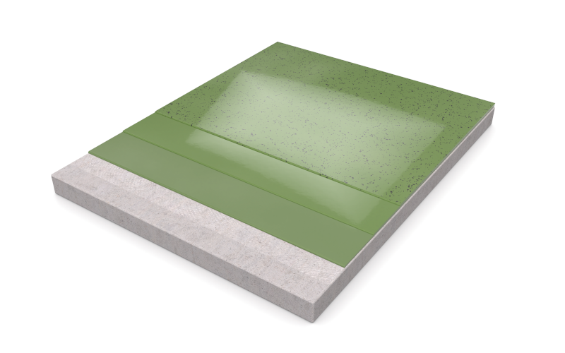 3D-Rendering mit Balkonbelägen