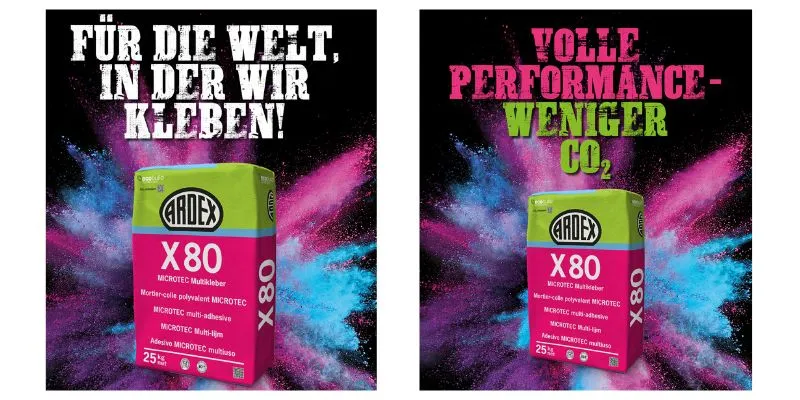 Ardex "Für die Welt, in der wir kleben!" Volle Performance - Weniger C02