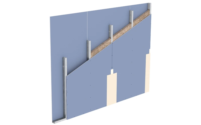 Trockenbauwand von knauf Gips
