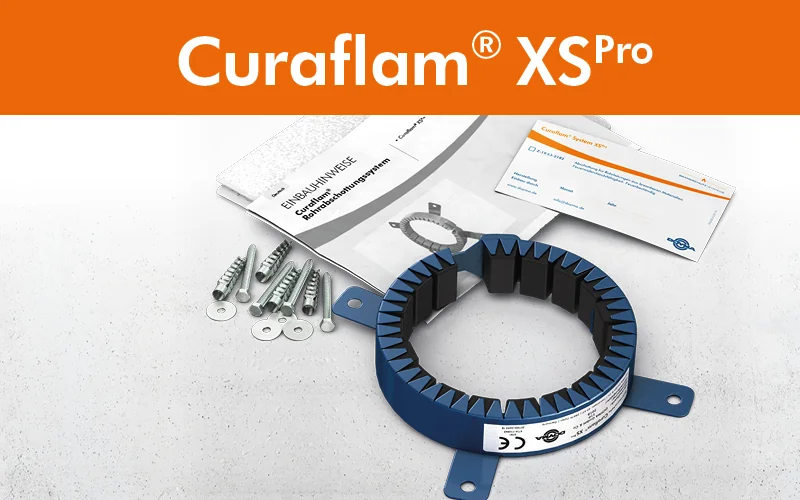 DOYMA Curaflam® XS Pro Brandschutzmanschette mit Zubehör
