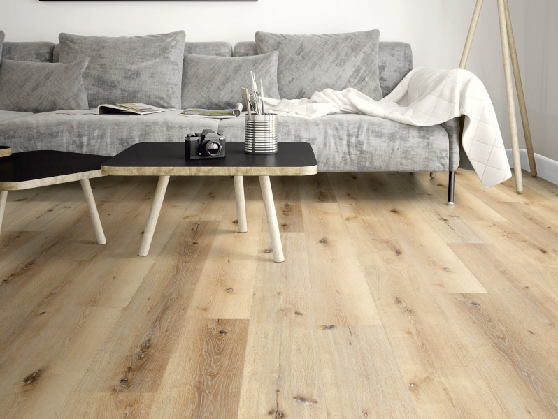 Holzbodenbelag im Wohnzimmer