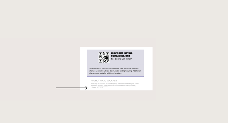 An explanation of the expiration of your voucher