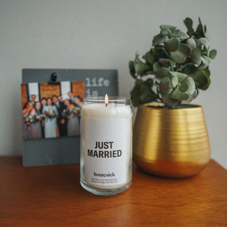 Homesick Just Married Candle