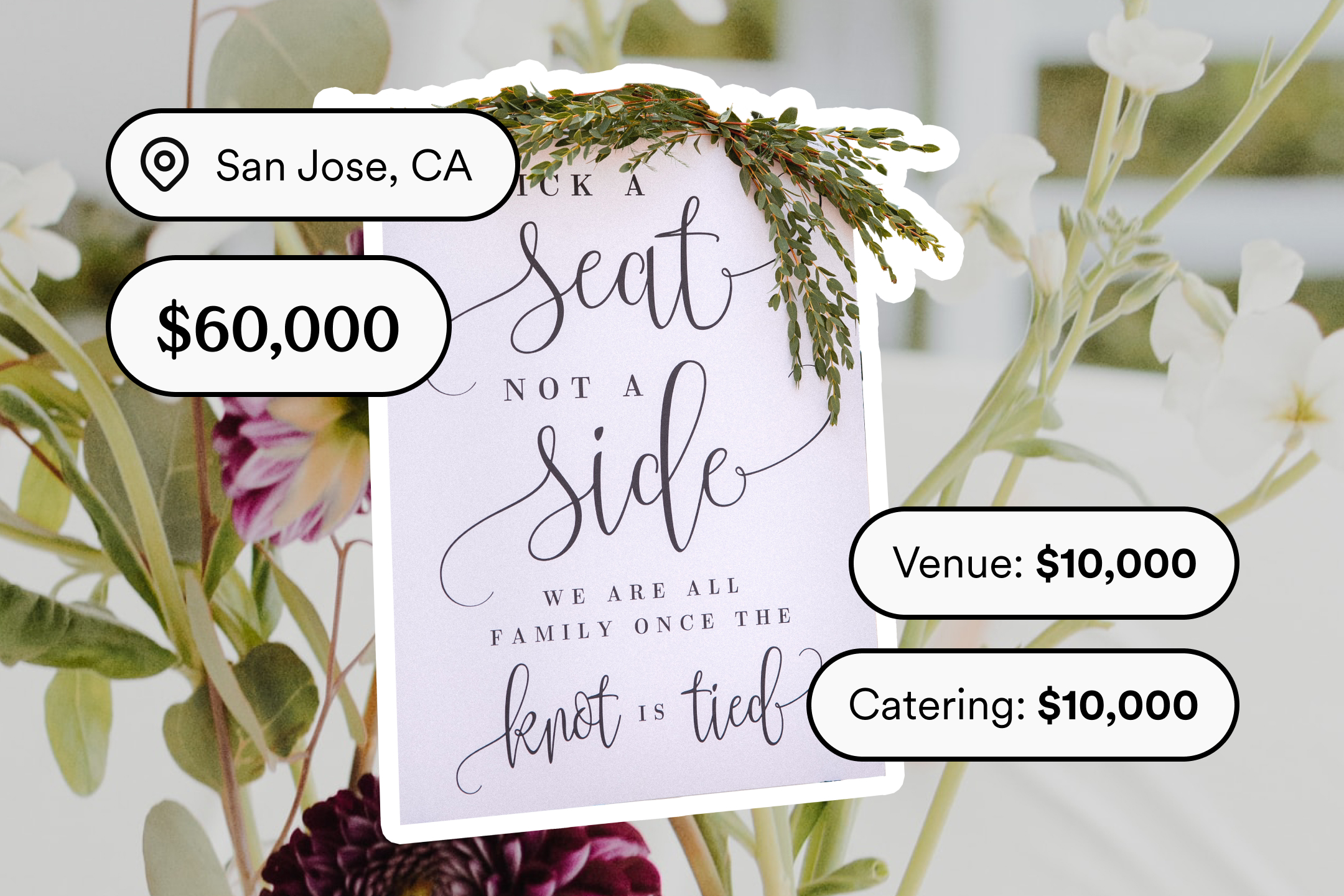 We spent $60K on our San Jose, CA wedding