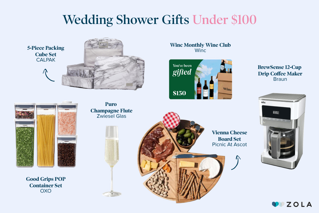 Zola Wedding Shower Gifts Under $100