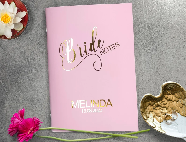 Personalized Gold Bride Book