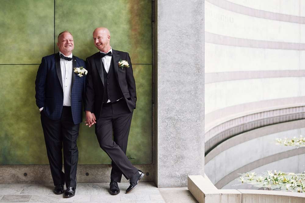 Modern Outdoor Wedding at the Skirball Cultural Center Stephen Tang Photo
