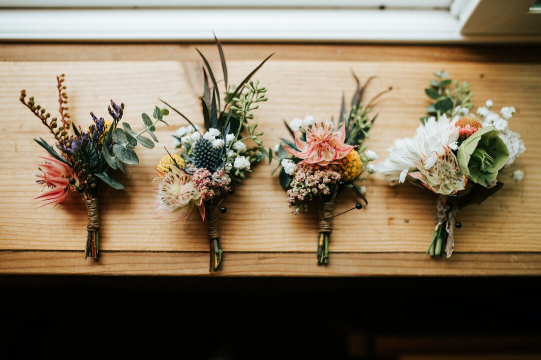 How to Recycle Wedding Decor rustic bouquets