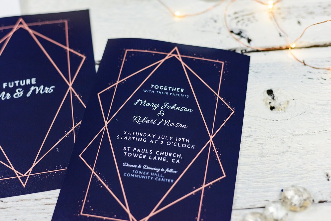 different types of wedding invitation paper