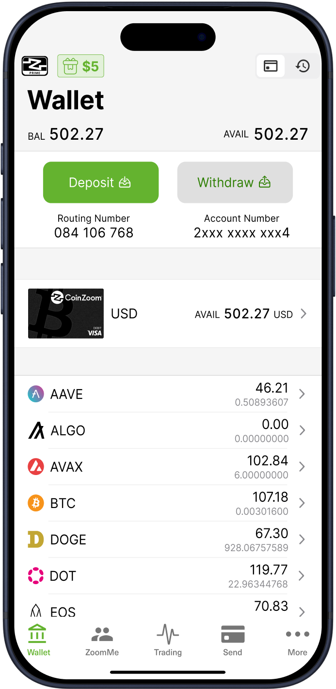 Cash or Crypto International Debit Card