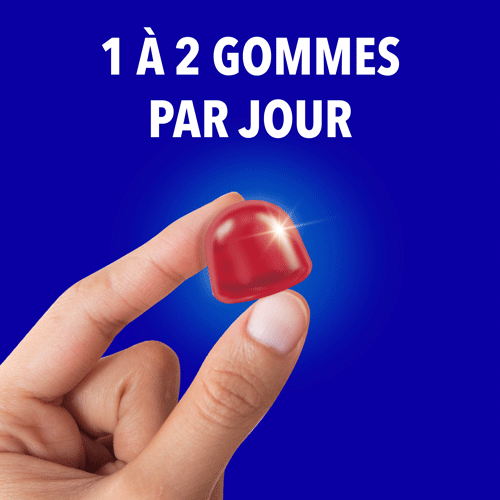 1 á 2 gommes par jour