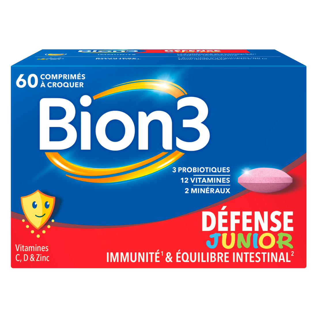 Bion3 Défense Junior Comprimés 60 image de la boîte