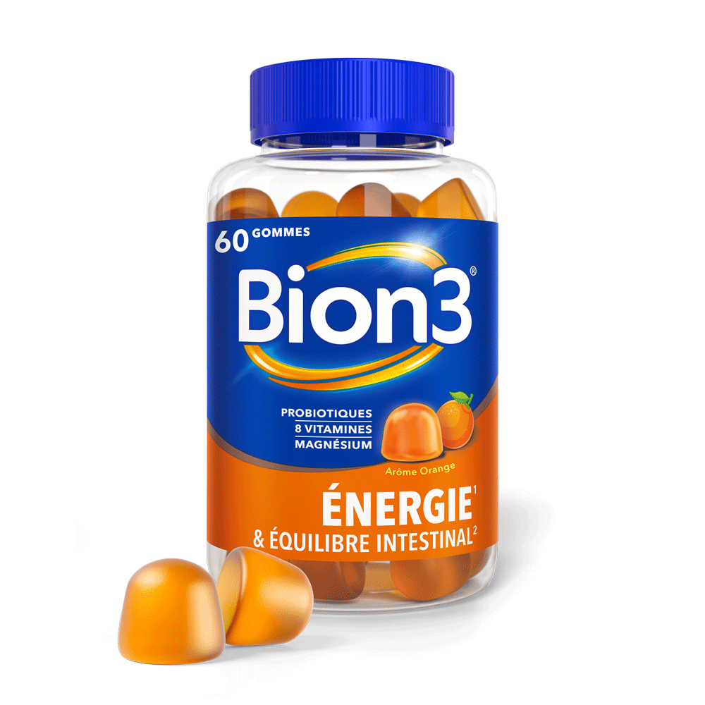 Bion3 Energy Gummies con sabor naranja
