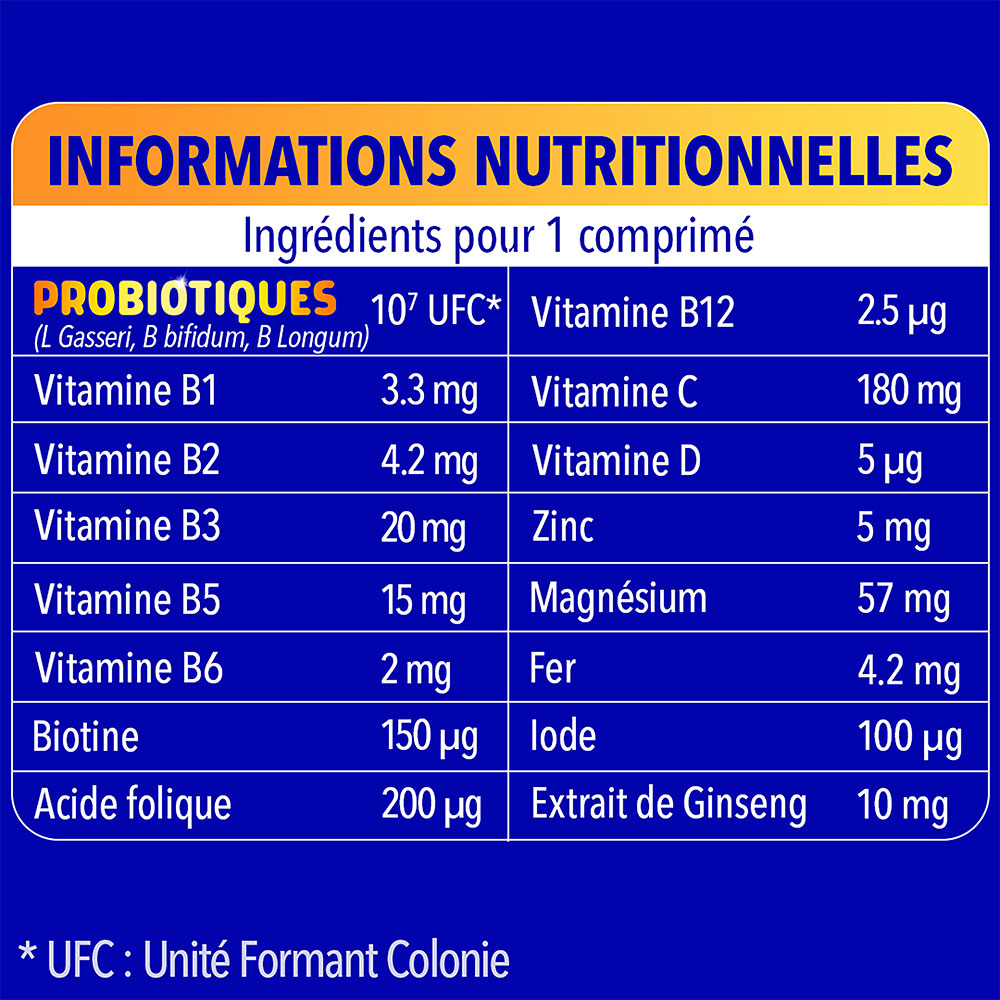 FÓRMULA 3 EN 1 12 VITAMINAS 7 MINERALES 3 PROBIÓTICOS