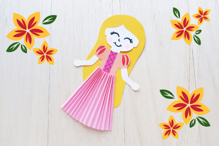 Princess Rapunzel Paper Doll Craft