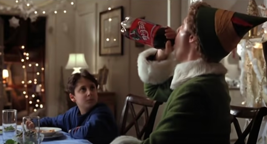 buddytheelfdrinkingcoke
