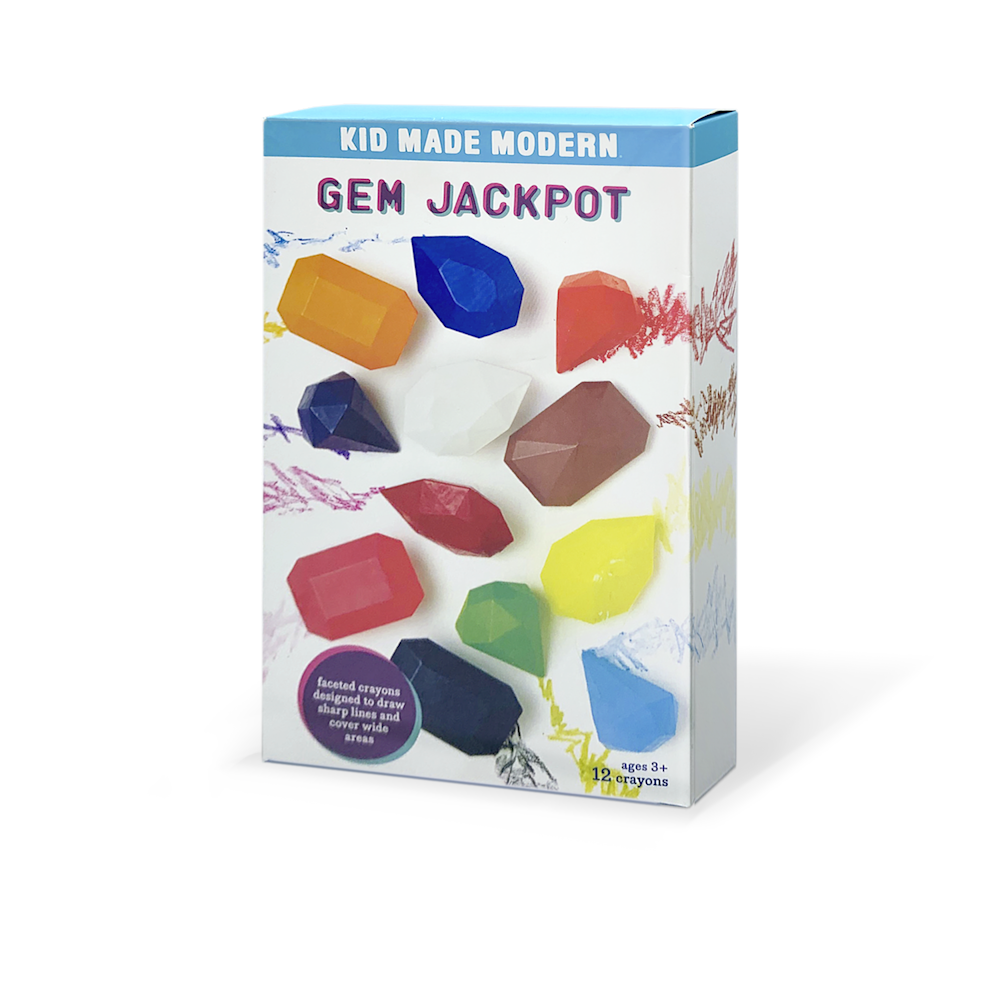 Kid Made Modern Gem Jackpot Crayons 12-Piece Set Hero