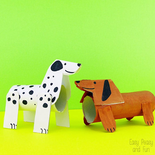 Toilet Paper Roll Dogs