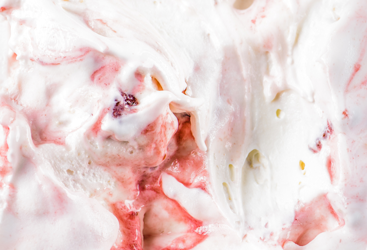 Homemade blender ice cream
