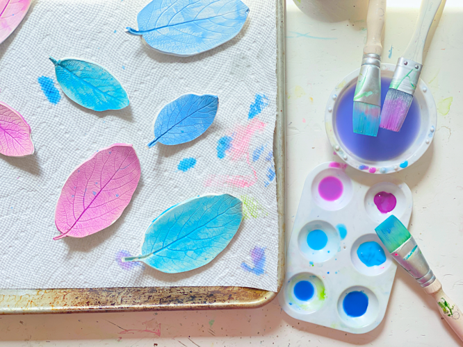 Dried Clay Leaf Bowl Craft