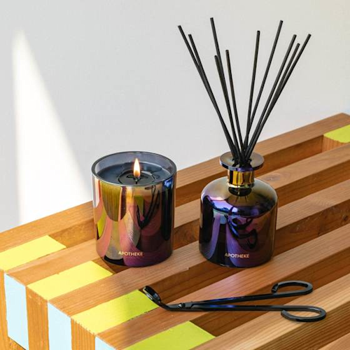 Apotheke Charcoal Candle & Reed Diffuser Set