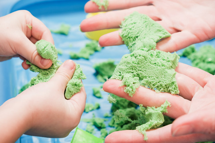 kinetic sand play