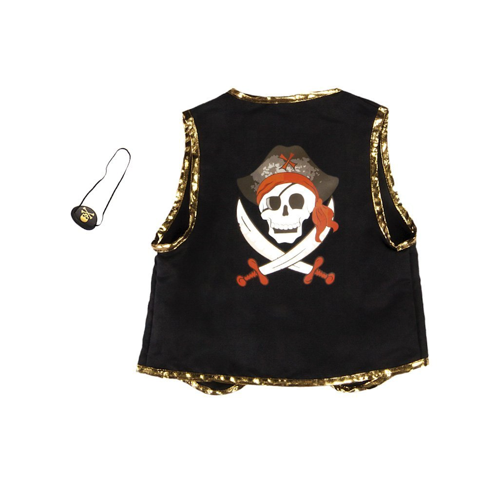Great Pretenders Pirate Vest with Eye Patch