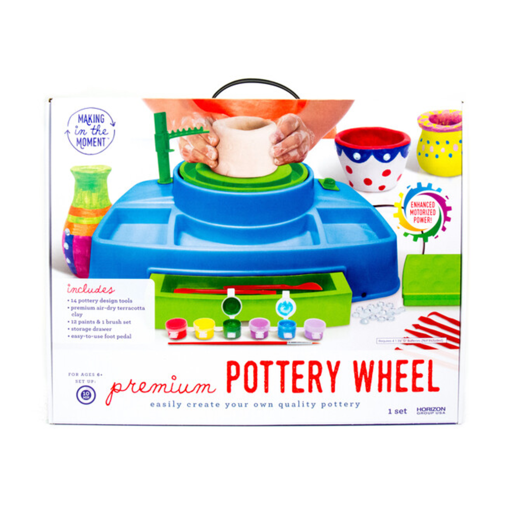 Making the moment pottery wheel
