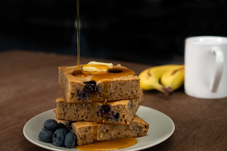 Blueberry Banana Sheet Tray Pancakes-5