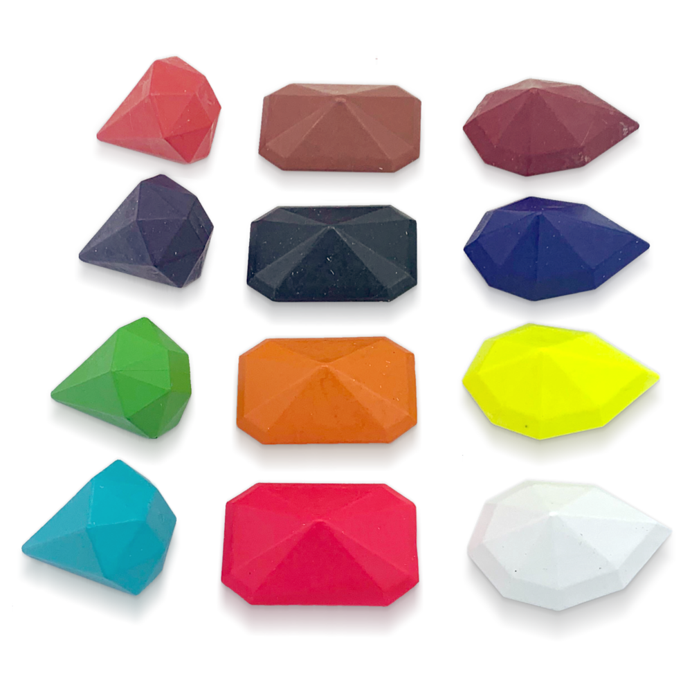 Kid Made Modern Gem Jackpot Crayons 12-Piece Set 1