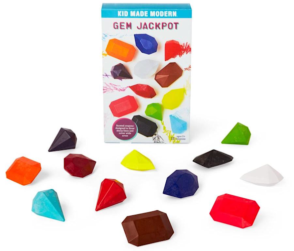 Kid Made Modern Gem Jackpot Crayons 12-Piece Set